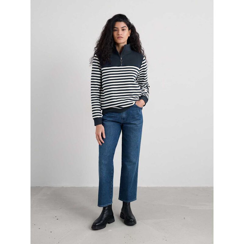 Seasalt Cornwall Navigation Sweatshirt Mini Cornish Maritime Chalk image number 3